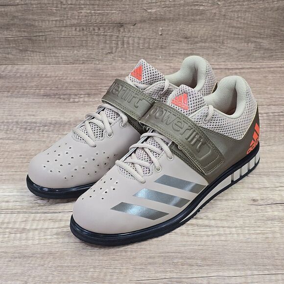 Adidas Powerlift 3.1 Men's Size 9 Beige Olive Brown Weightlifting Shoes (BA8017) - Picture 9 of 9